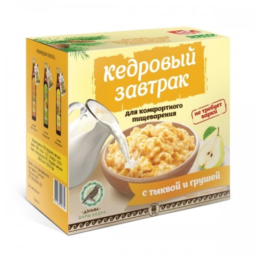 Купить Завтрак кедровый для комфортного пищеварения с тыквой и грушей  г. Серпухов  