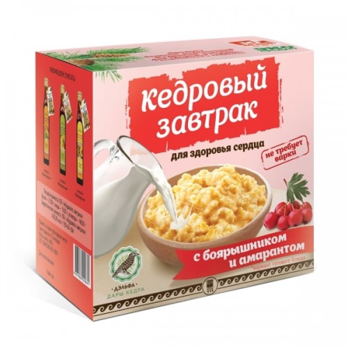Купить Завтрак кедровый для здоровья сердца с боярышником и амарантом  г. Серпухов  